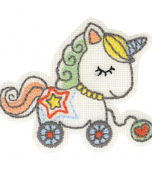 Unicorn iron-on patch 4.5x4.5cm
