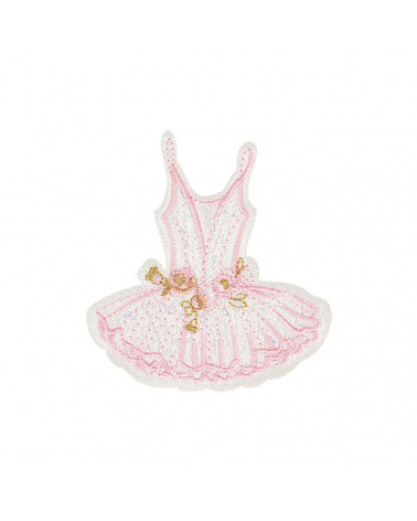 Tutu iron-on badge 4x5cm