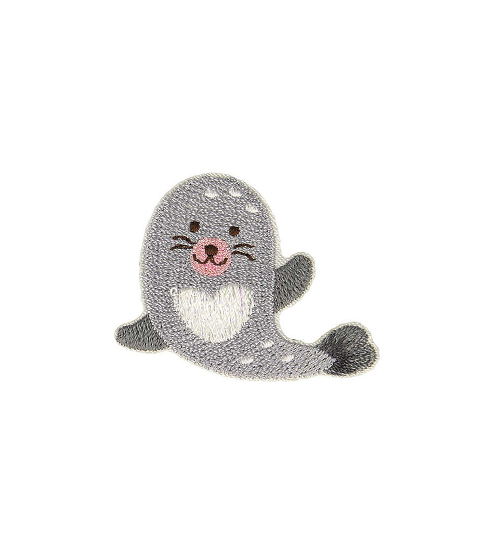 Iron-on badge under the ocean seal 4x5cm