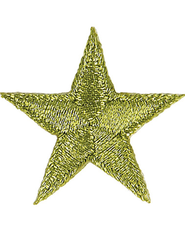 Glänzender Anis-Stern-Aufnäher zum Aufbügeln, 3 x 3 cm