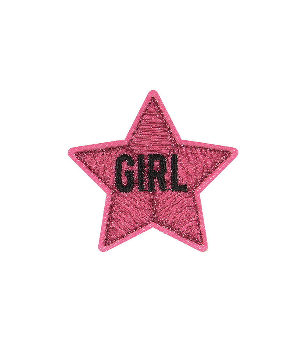 Ecusson thermocollant GIRLY girl 4cm