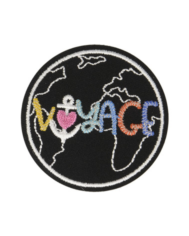 5cm travel iron-on badge