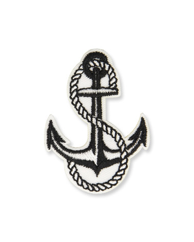 Red ANCHOR iron-on badge 4x5cm