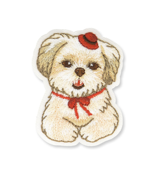 Puppy iron-on patch 5x6cm