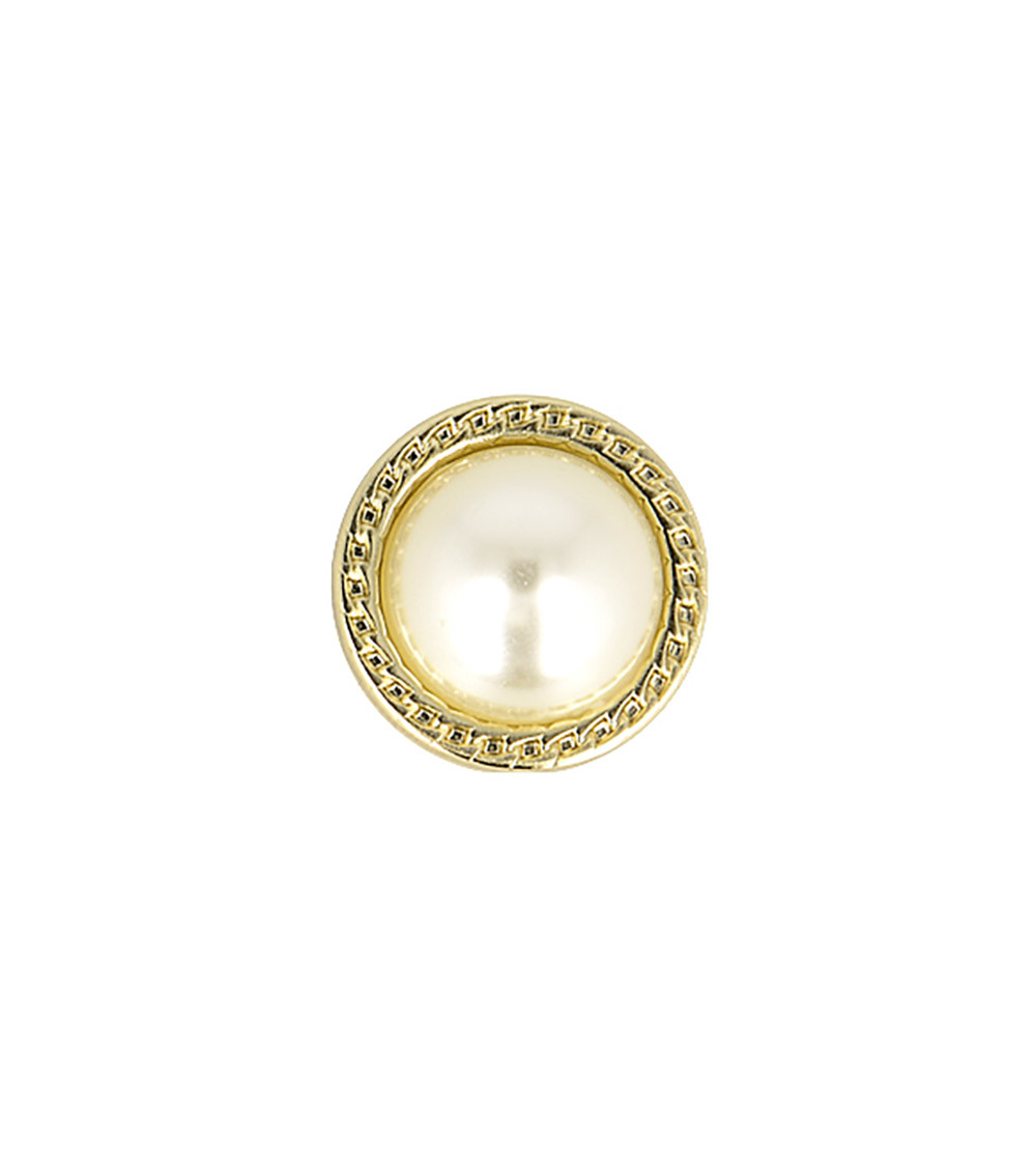 Pearl button 18mm ivory color