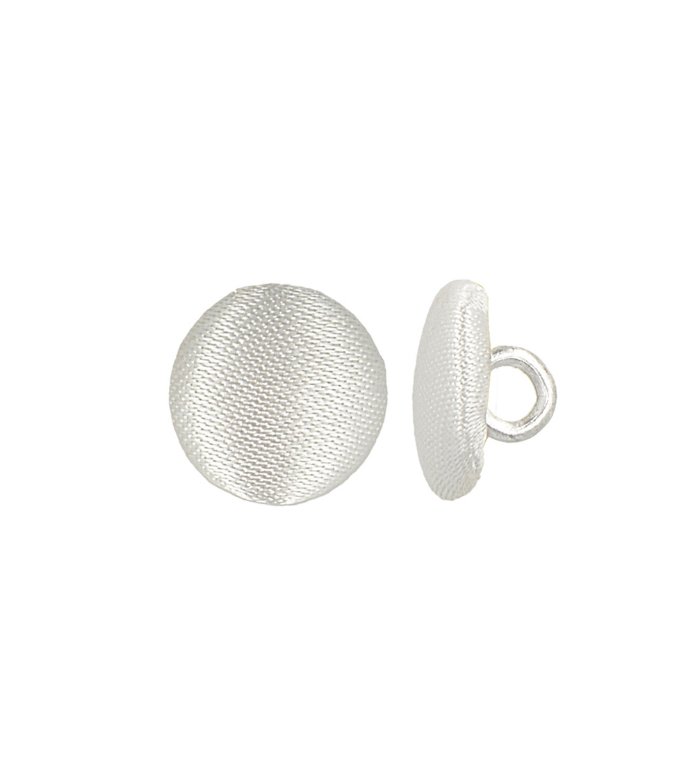Satin covered button