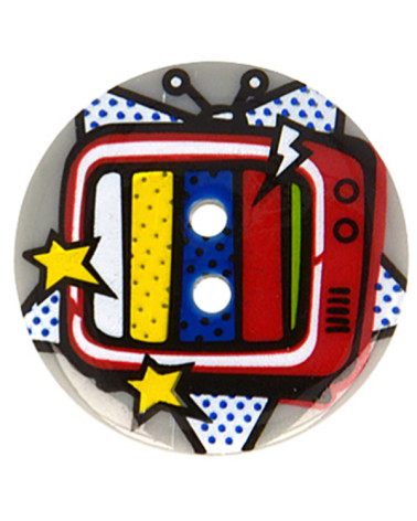 Set of 6 escutcheon buttons 28mm BUCKLE