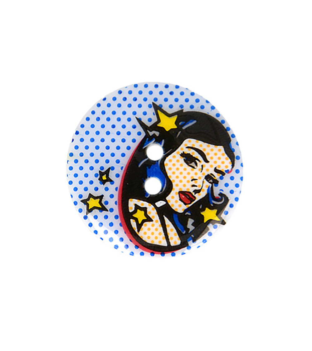 Set of 6 28mm HERO badge buttons