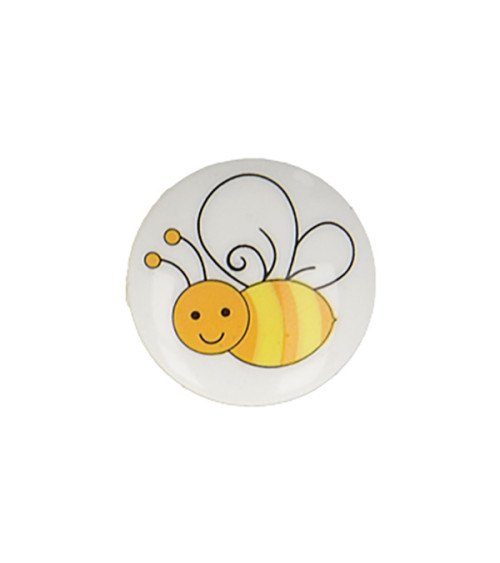 Juego de 6 botones de base de abeja de 15 mm.