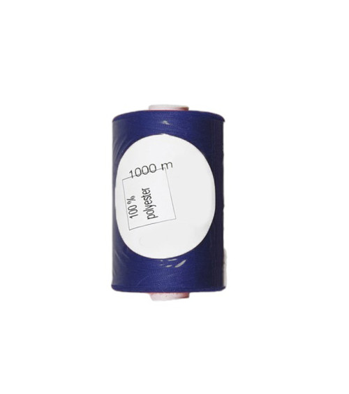 Bobine de fil bleu marine polyester 1000m