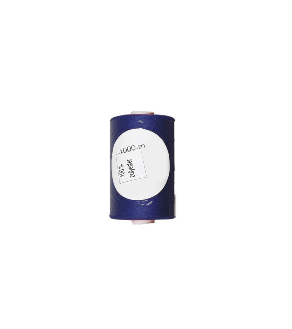 Bobine de fil bleu marine polyester 1000m Bobine de fil bleu marine polyester 1000m
