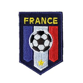Lot de 3 écussons thermocollants drapeau France
