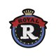 Lot de 3 écussons thermocollants badge royal R Royal 5cm