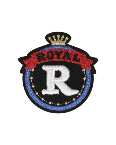 Set mit 3 königlichen Aufnähern zum Aufbügeln, R Royal, 5 cm