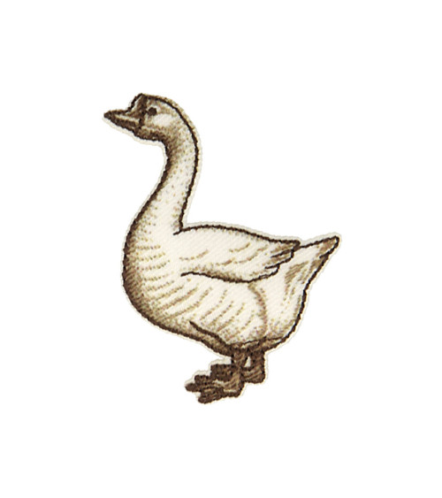 Set of 3 goose iron-on patches 3.6cm x 4.6cm