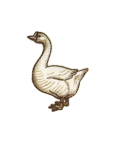 Set of 3 goose iron-on patches 3.6cm x 4.6cm