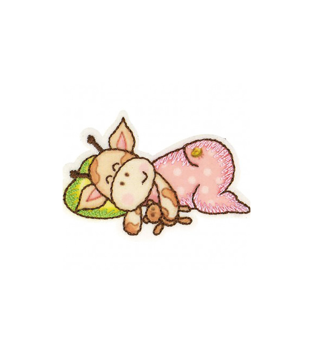 Set of 3 iron-on cute giraffe comforter patches 6.5x3cm