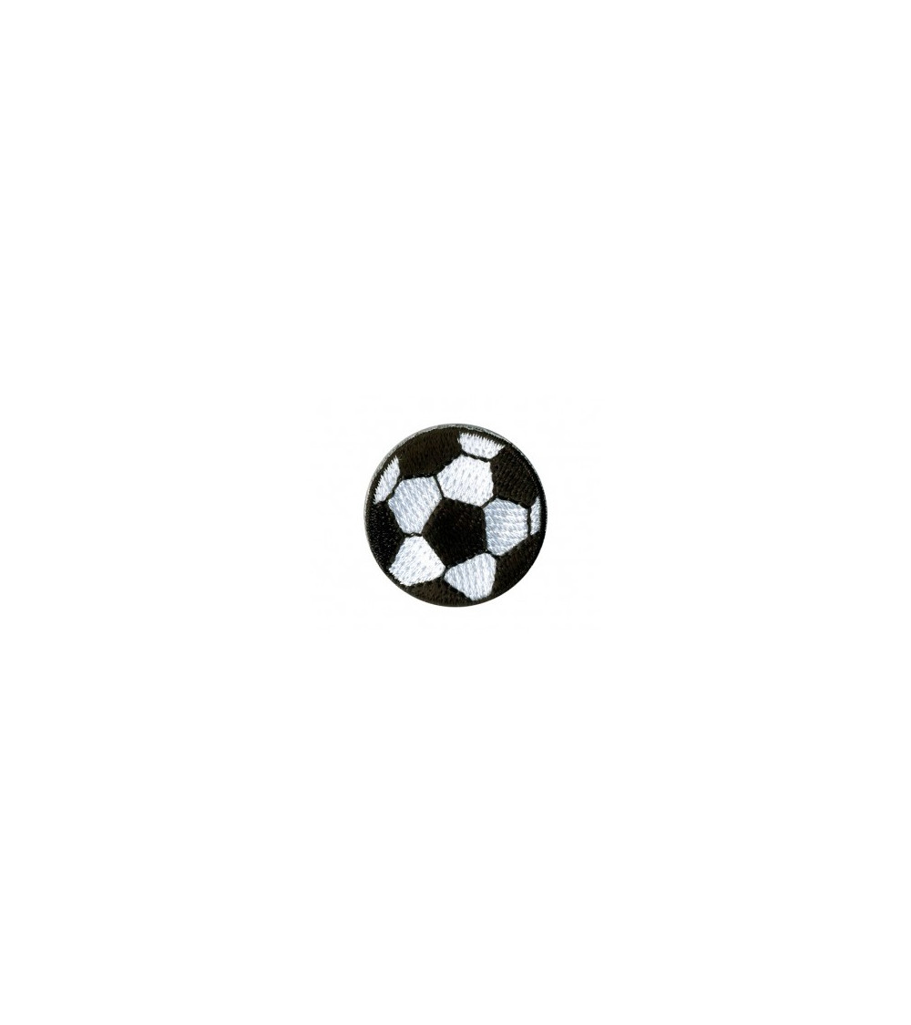 Set of 3 iron-on soccer ball patches 5cm