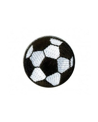 Set of 3 iron-on soccer ball patches 5cm