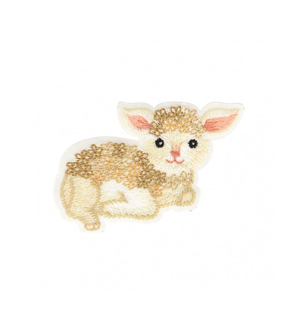 Set of 3 iron-on sheep badges 4x5cm