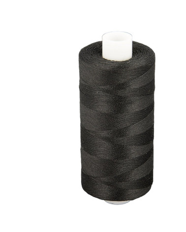 Spool of polyester thread 1000m black