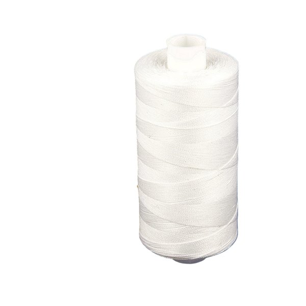 Bobine de fil polyester 1000m blanc
