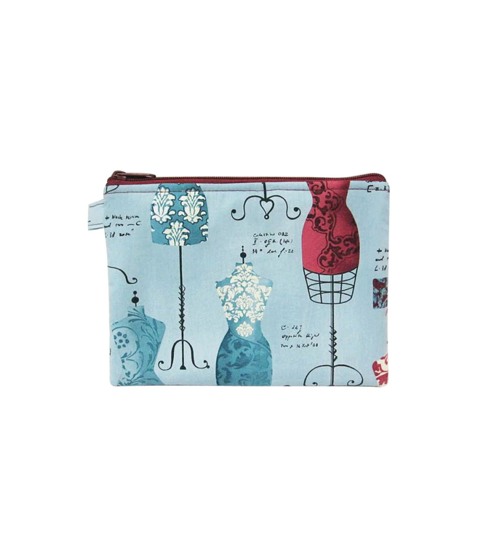 Make-up-Beutel 16cmx21cm blaue Schaufensterpuppen