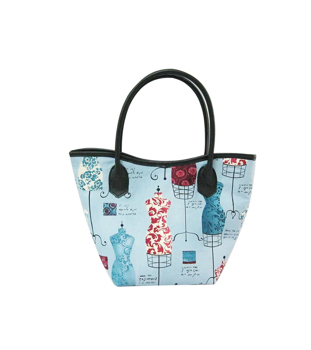 Sewing bag 31cmx22cmx11cmx18cm blue mannequins