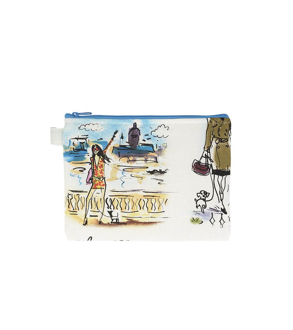 Holiday makeup pouch