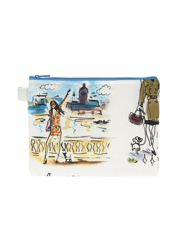 Holiday makeup pouch