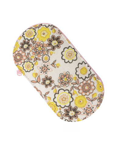Pochette couture 15,5cm x 8cm fleurs