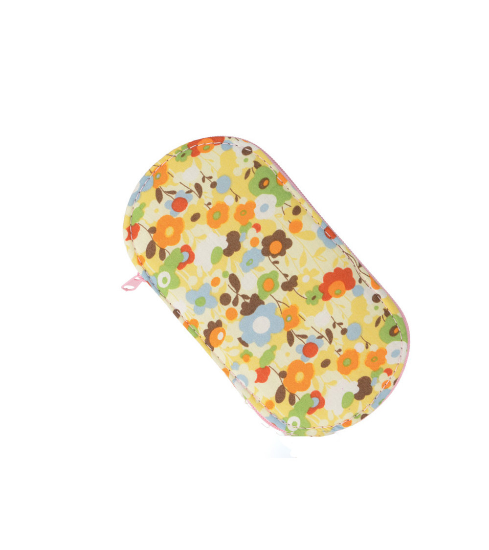Custodia da cucito 15,5 cm x 8 cm fiori