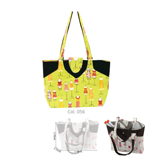 Sewing/knitting bag 35cmx11cmx38cm anise couture