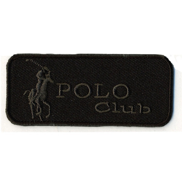 Ecusson Polo Club noir
