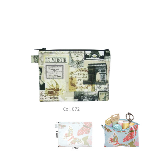 Makeup pouch 16cmx21cm Paris