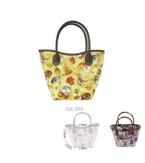 Sewing bag 31cmx22cmx11cmx18cm cats