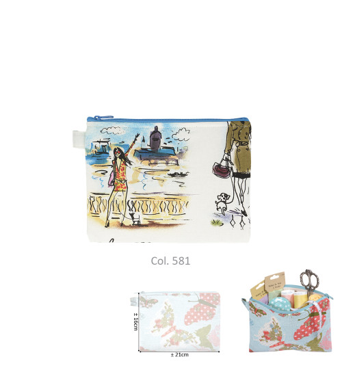 Holiday makeup pouch