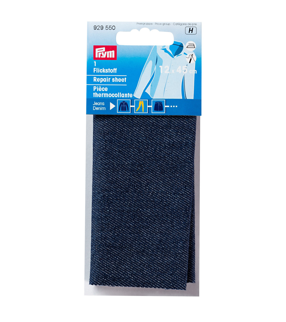 PRYM Pièce thermocollante coton 12x45 cm bleu foncé