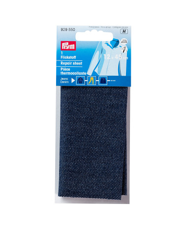 PRYM Cotton iron-on patch 12x45 cm dark blue
