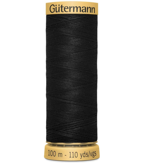 Gütermann 100% cotton sewing thread 100m white