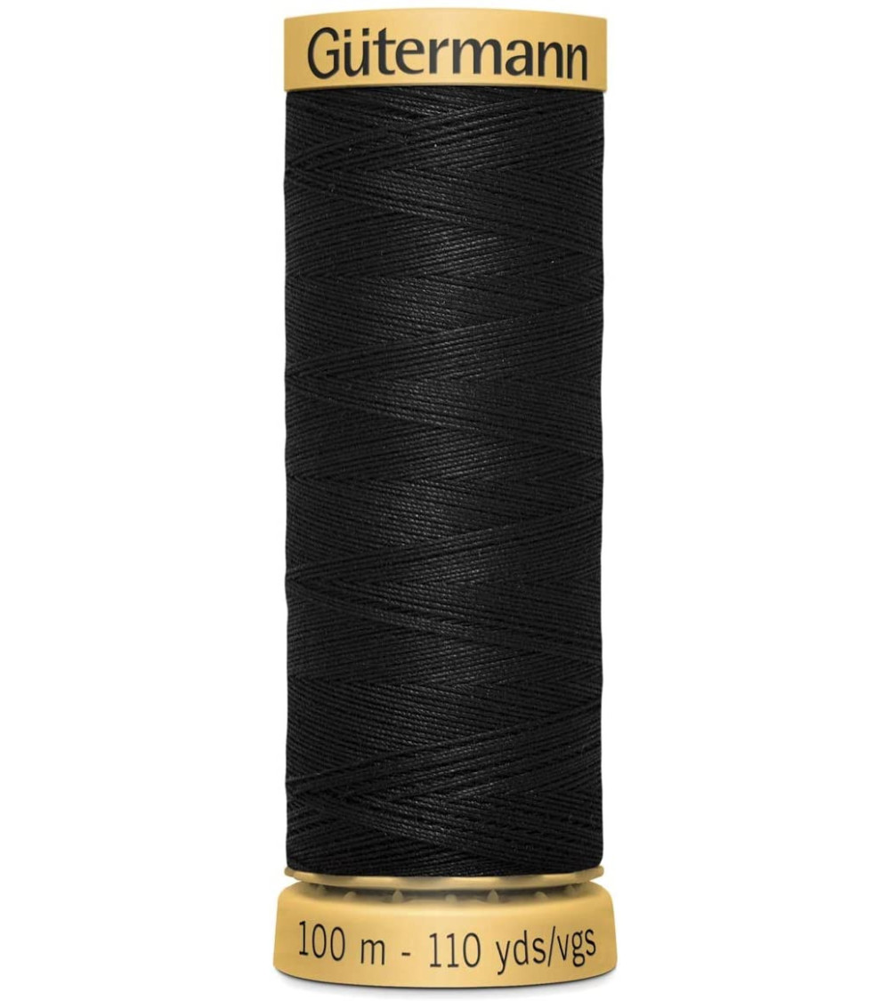 Fil à coudre 100% coton Gütermann 100m blanc