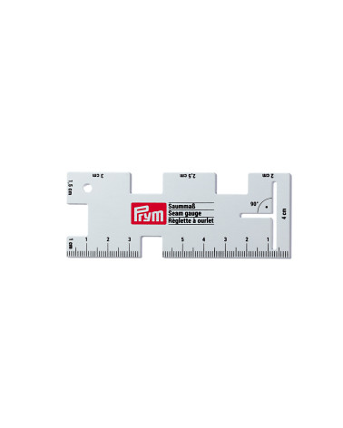 PRYM Metal hemming ruler