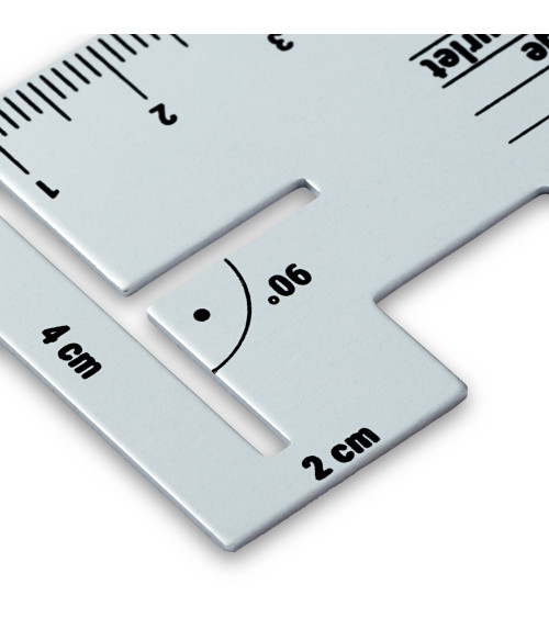 PRYM Metal hemming ruler