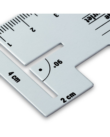 PRYM Metal hemming ruler