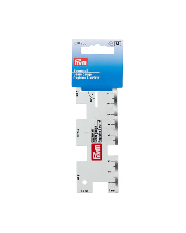 PRYM Metal hemming ruler