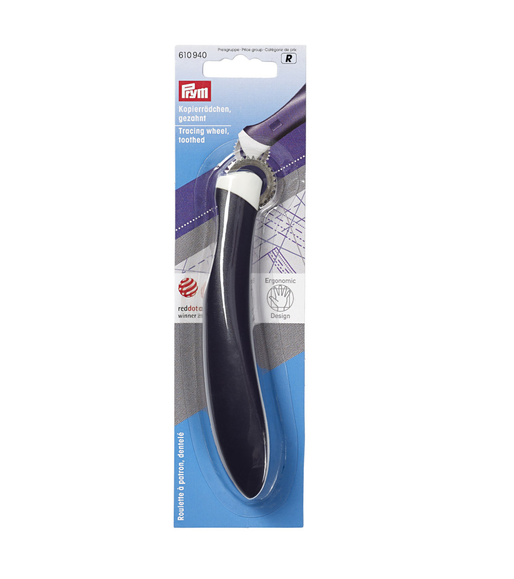 Prym ergonomic serrated pattern caster