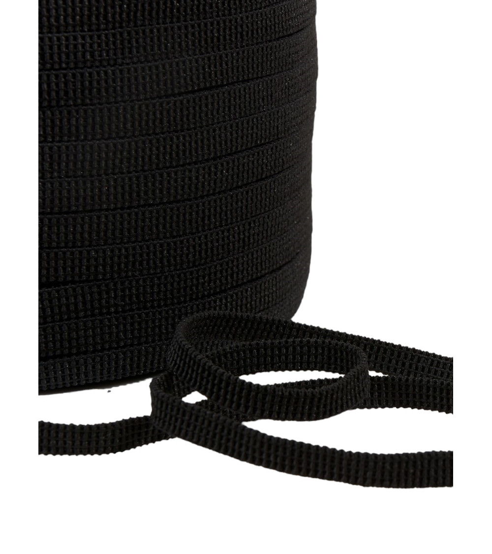 Spool 250 meters flat white elastic 6mm Made In France without Latex (latex free) hypoallergenic Oeko Tex