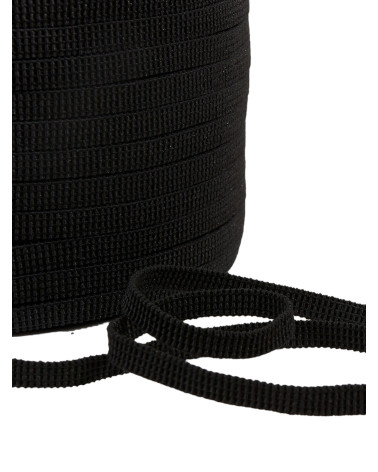 Spool 250 meters flat white elastic 6mm Made In France without Latex (latex free) hypoallergenic Oeko Tex