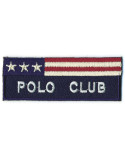 Écusson thermocollant Polo Club bleu