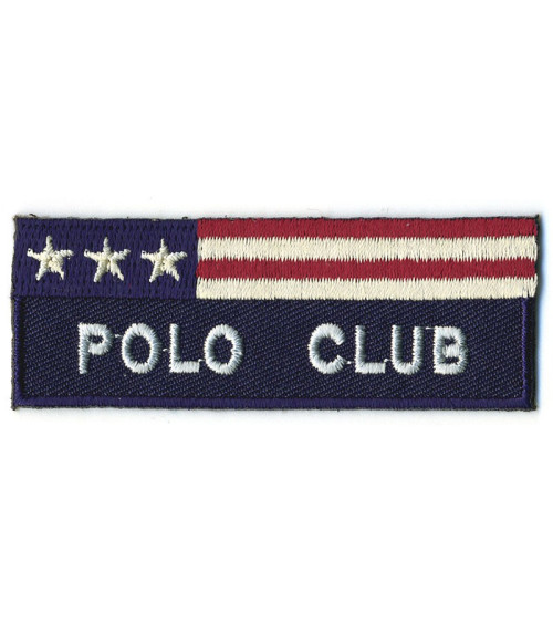 Blue Polo Club iron-on patch